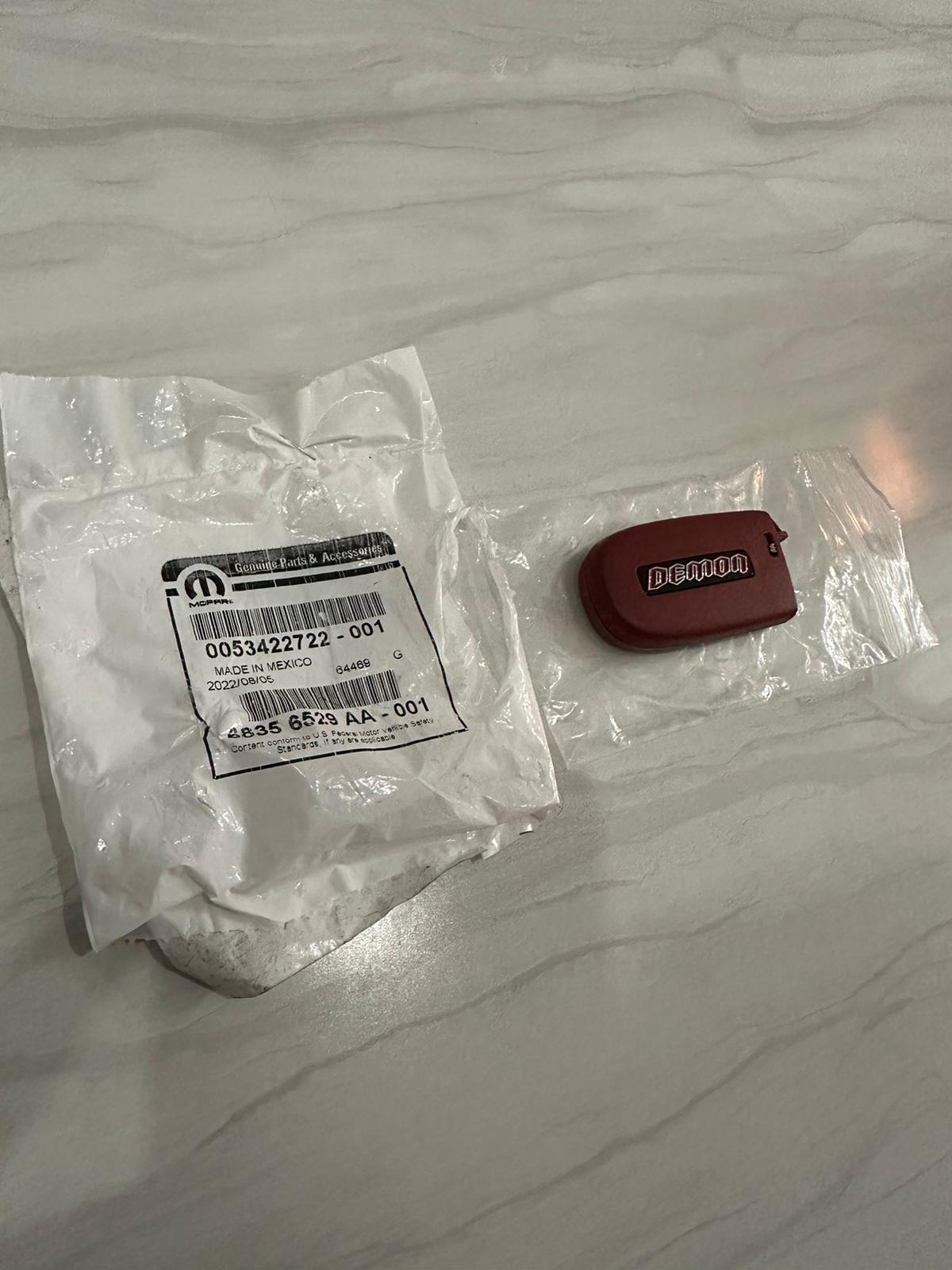 BRAND NEW OEM DODGE DEMON KEY FOB WITH UNCUT BLADE